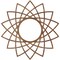 Ekena Millwork Eleanor Wood Fretwork Pierced Ceiling Medallion, Walnut, 16"OD x 6 1/8"ID x 1/4"T CMWP16X16X0250EAWA - alternate 4